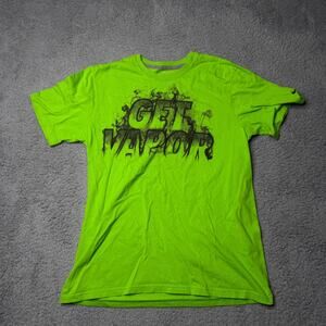 Nike Get Vapor Shirt Men's Medium Green Graphic Short Sleeve